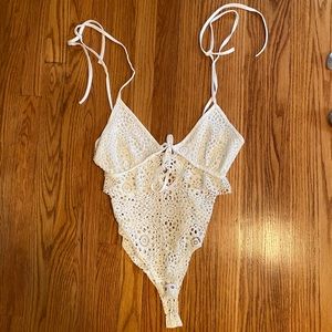 White Lace Bodysuit